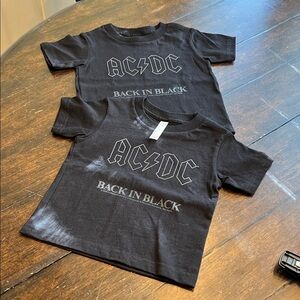 AC/DC Kids Black Graphic Tee x 2